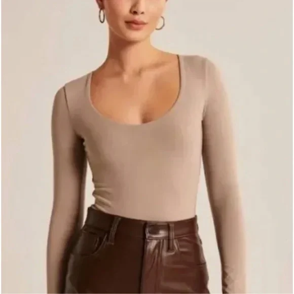 BUNDLE OF 2 Soft AF A&F Long Sleeve Bodysuits - Picture 1 of 5